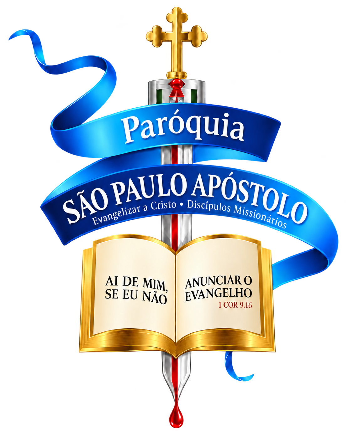 Emblema oficial da Paróquia São Paulo Apóstolo